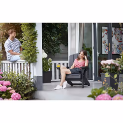Keter K247060 outdoor chair Terrace Hard seat Hard backrest Plastic Grey - Additional view 4