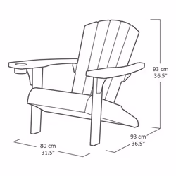 Keter K247060 outdoor chair Terrace Hard seat Hard backrest Plastic Grey - Additional view 6