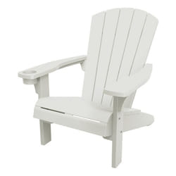 Keter Alpine Adirondack outdoor chair Lounge, Terrace Hard seat Hard backrest Plastic White