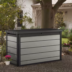 Keter Garden Storage Box 757L Anthracite Outdoor Storage Chest Trunk Organiser
