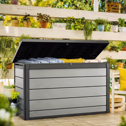 Keter Garden Storage Box 757L Anthracite Outdoor Storage Chest Trunk Organiser
