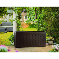 Keter Storage Box Samoa 270L Brown Outdoor Garden Patio Cushion Box