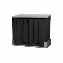 Keter Store-It-Out MIDI, Plastic shed, Double, Flat roof, Grey, Resin, Black