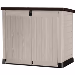 Store It Out Pro Outdoor Storage Shed, 145.5 x 82 x 123cm Beige/Brown