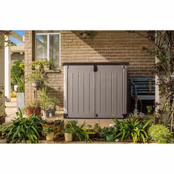 Store It Out Pro Outdoor Storage Shed, 145.5 x 82 x 123cm Beige/Brown