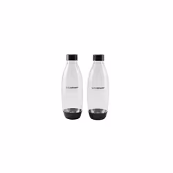2 Pack 1L BPA Free Water Bottle for Carbonated Drinks Dishwasher Safe Compatible with SodaStream Spirit Spirit One Touch Terr ...