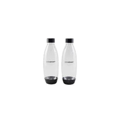 2 Pack 1L BPA Free Water Bottle for Carbonated Drinks Dishwasher Safe Compatible with SodaStream Spirit Spirit One Touch Terra Art Power Source