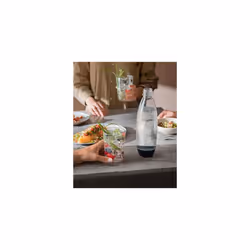 2 Pack 1L BPA Free Water Bottle for Carbonated Drinks Dishwasher Safe Compatible with SodaStream Spirit Spirit One Touch Terra Art Power Source