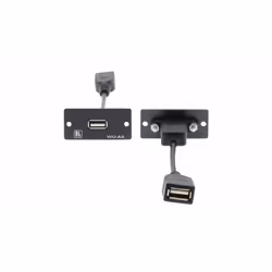 Kramer Electronics WU-AA, Black, Conventional, Any brand, Matte, USB, 1 pc(s)
