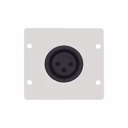 Kramer Electronics WA–1XLF (W), White, Conventional, Any brand, XLR, Faceplate, 50.5 mm