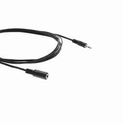 Kramer Electronics C-AS35M/AS35F-50, 3.5mm, Male, 3.5mm, Female, 15.2 m, Black