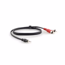 Kramer Electronics C-A35M/2RAM-35, 3.5mm, Male, 2 x RCA, Male, 10.7 m, Black