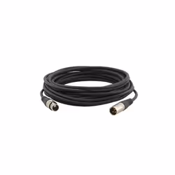 Kramer Electronics XLR Quad Style, 3.0m, XLR (3-pin), Male, XLR (3-pin), Female, 3 m, Black
