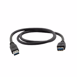 Kramer Electronics USB-A (M) to USB-A (F) 3.0, 0.9m, 0.9 m, USB A, USB A, USB 3.2 Gen 1 (3.1 Gen 1), Male/Female, Black