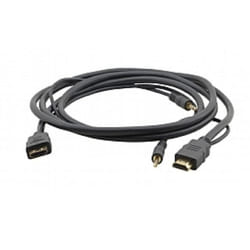 Kramer Electronics C-MHMA/MHMA HDMI cable 0.9 m HDMI + 3.5mm Black