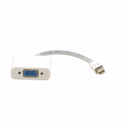 Kramer Electronics Mini DisplayPort (M) to 15−pin HD (F), 0.15 m, VGA (D-Sub), Mini DisplayPort, Male, Female, White