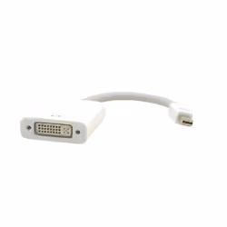 Kramer Electronics Mini DisplayPort (M) to DVI−D (F), 0.15 m, Mini DisplayPort, DVI-D, Male, Female, White
