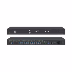 Kramer Electronics VM-218DTxr, AV transmitter, 100 m, Wired, 3D, Black, HDCP