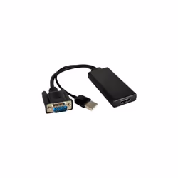 Kramer Electronics ADC-GM/HF, HDMI Type A (Standard), VGA (D-Sub) + USB, Female, Male, Straight, Straight