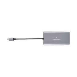 Kramer Electronics KDock-3, Wired, USB 3.2 Gen 1 (3.1 Gen 1) Type-C, 100 W, 10,100,1000 Mbit/s, Black, Silver, SD