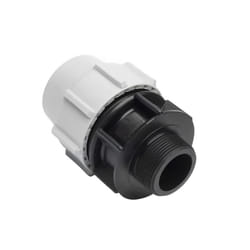 Plasson Compression MDPE Male Adaptor - 25mm x 1/2" BSP