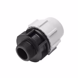 Plasson Compression MDPE Male Adaptor - 25mm x 1/2" BSP