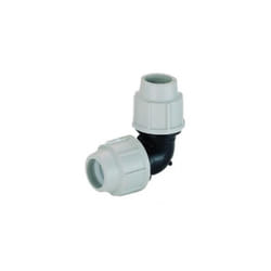 Plasson Compression MDPE 90 Elbow Bend - 25mm