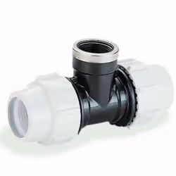 Plasson Compression MDPE Female 90 Branch Tee - 25mm x 25mm x 1/2" BSP