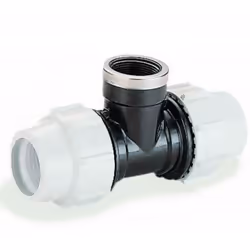 Plasson Compression MDPE Female 90 Branch Tee - 25mm x 25mm x 3/4" BSP