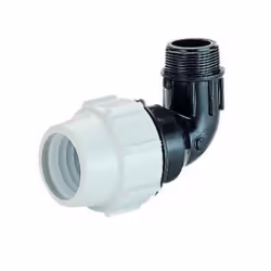 Plasson Compression MDPE Male 90 Elbow - 25mm x 1" BSP
