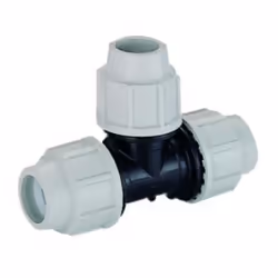 Plasson Compression MDPE 90 Equal Tee - 25mm