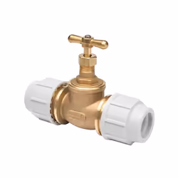 Plasson Compression MDPE Push Fit Universal Stop Tap - 32mm