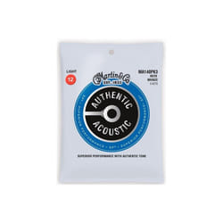 Martin Strings MA140PK3-U Authentic 80-20 Bronze Light - Pack of 3