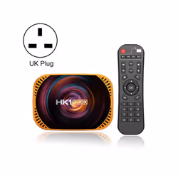 MECOOL HK1RBOX X4 4K TV Box, Android 11 Amlogic S905X4 CPU with RC 4GB+32GB(UK Plug)