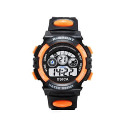 Kids Digital Watch Luminous Alarm Watch for Boys Girls - style1orange