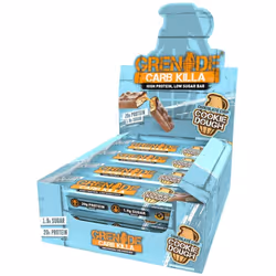 Grenade Carb Killa High Protein and Low Carb Bar, 12 x 60 g - Chocolate Chip Cookie Dough