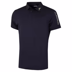 J.Lindeberg Mens Tour Tech Regular Fit Stretch Golf Polo Shirt - S, Navy Melange