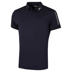 J.Lindeberg Mens Tour Tech Regular Fit Stretch Golf Polo Shirt - S, Navy Melange