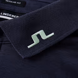 J.Lindeberg Mens Tour Tech Regular Fit Stretch Golf Polo Shirt - S, Navy Melange