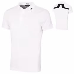 J.Lindeberg Mens KV Regular Fit 4-Way Stretch Golf Polo Shirt - M, White