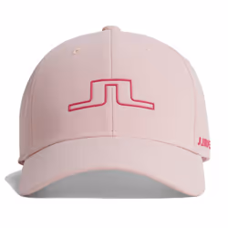 J.Lindeberg Mens Caden Ventilated Lightweight Breathable Golf Cap - One Size, Powder Pink