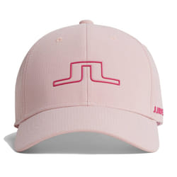 J.Lindeberg Mens Caden Ventilated Lightweight Breathable Golf Cap - One Size, Powder Pink