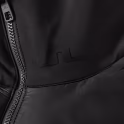 J.Lindeberg Mens Martino Quilt Hybrid Hooded Stretch Golf Jacket - L, Black