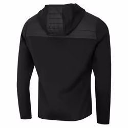 J.Lindeberg Mens Martino Quilt Hybrid Hooded Stretch Golf Jacket - M, Black