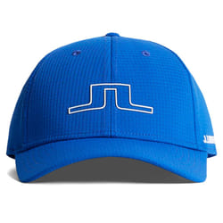 J.Lindeberg Mens Caden Classic Lightweight Breathable Quick Drying Golf Cap - One Size, Club Blue
