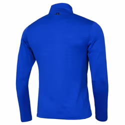 J.Lindeberg Mens Destry Zip Mid Layer Breathable Golf Sweater - M, Club Blue Melange