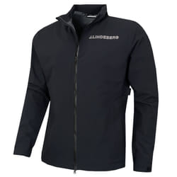 J.Lindeberg Mens Bridge Padded Waterproof Golf Rain Jacket - XXL, Black