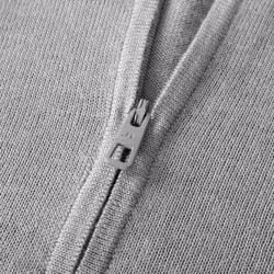 J.Lindeberg Mens Merino Blend Turtleneck 1/2 Zip Golf Sweater - M, Grey Melange