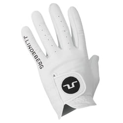 J.Lindeberg Mens Ron Cabretta Leather Left Hand Golf Glove - L, White