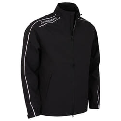 J.Lindeberg Mens Theo Waterproof Windproof Golf Rain Jacket - M, Black
